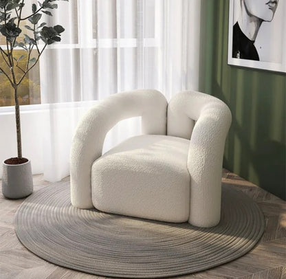 Nordic Living Room Bouclé Armchair