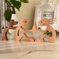 Family Dog/Cat Wood Sculpture (Gift Boxed)