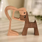 Family Dog/Cat Wood Sculpture (Gift Boxed)