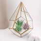 Medium Faux Succulent Glass Table Decoration