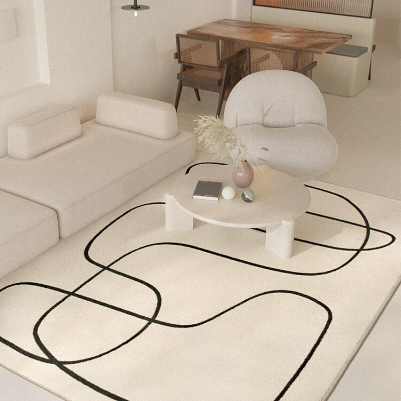 Abstract Nordic Living Room | Bedroom Rug