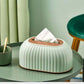 Nordic Striped Tissue Box Holder