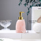 Natural Raw Stone & Rose Quartz Crystal Soap Dispenser