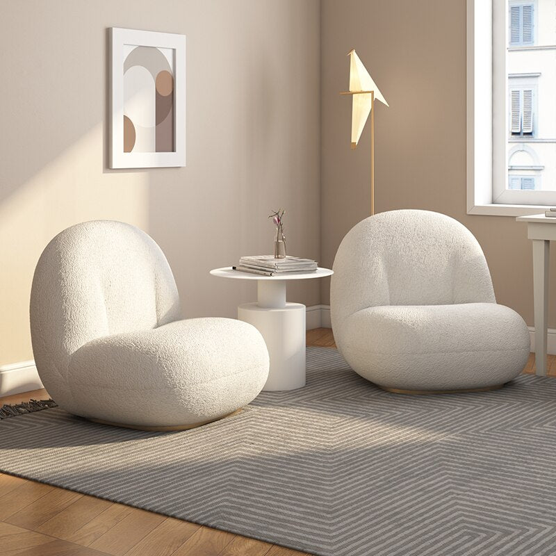 Nordic Luxury Bouclé Single Chair