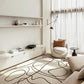 Abstract Nordic Living Room | Bedroom Rug