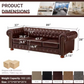 Chesterfield Sofa 3 Seater in Black