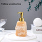 Natural Raw Stone & Rose Quartz Crystal Soap Dispenser