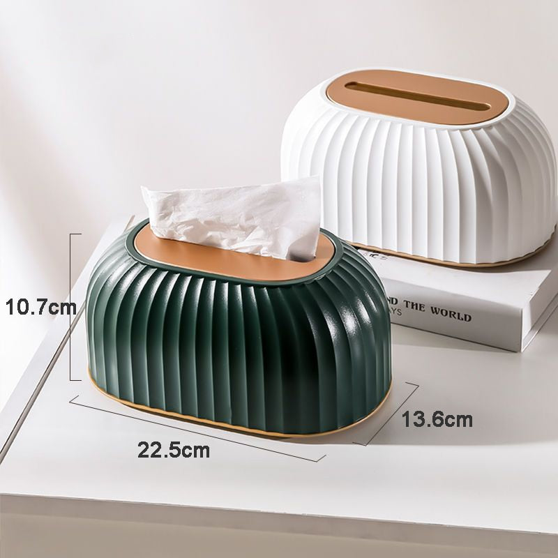 Nordic Striped Tissue Box Holder