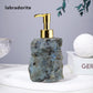 Natural Raw Stone & Rose Quartz Crystal Soap Dispenser