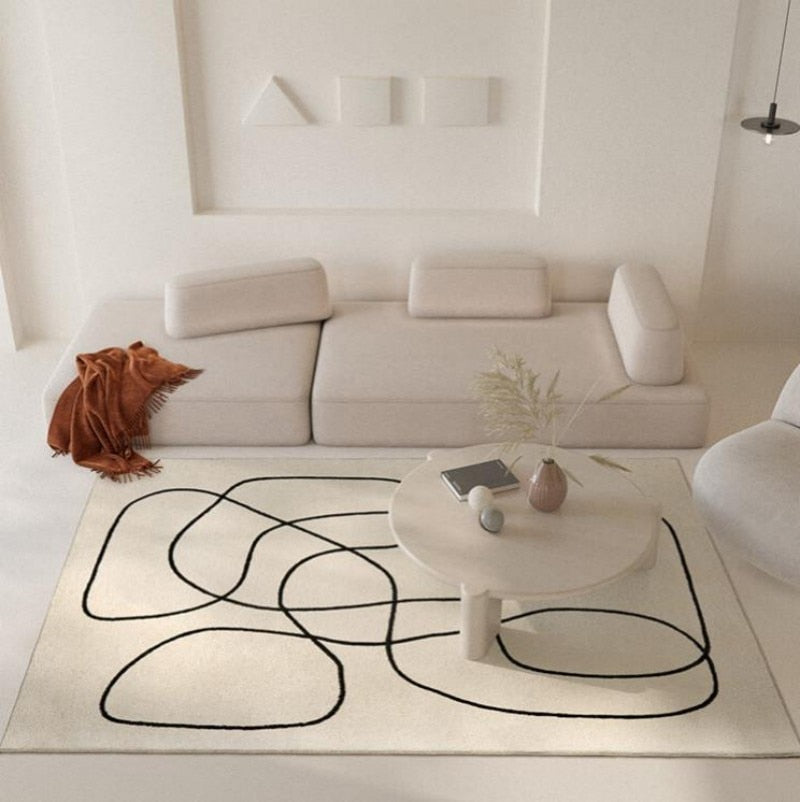 Abstract Nordic Living Room | Bedroom Rug